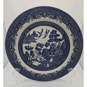 10" Vintage Blue Plate Churchill  Made In England